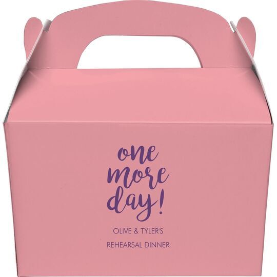 One More Day Gable Favor Boxes